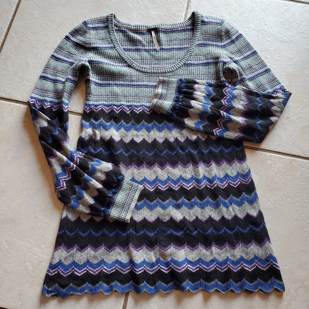 free people sweater tunic top xs
